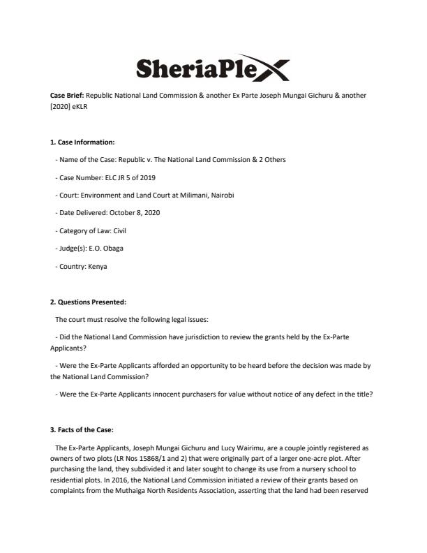Republic-National-Land-Commission--another-Ex-Parte-Joseph-Mungai-Gichuru--another-[2020]-eKLR-Case-Summary_1895_0.jpg